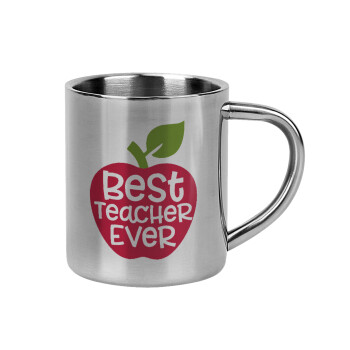 best teacher ever, apple!, Κούπα Ανοξείδωτη διπλού τοιχώματος 300ml