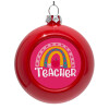 Red Christmas tree ornament bauble 8cm