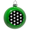 Green Christmas tree ornament bauble 8cm