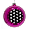 Purple Christmas tree ornament bauble 8cm