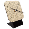 Quartz Table clock in natural wood (10cm)