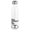 Metal mug thermos White (Stainless steel), double wall, 500ml