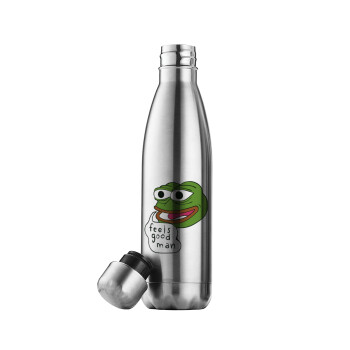 Pepe the frog, Inox (Stainless steel) double-walled metal mug, 500ml