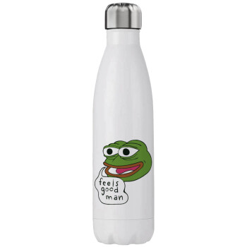 Pepe the frog, Μεταλλικό παγούρι θερμός (Stainless steel), διπλού τοιχώματος, 750ml