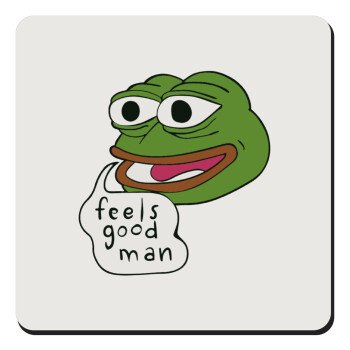 Pepe the frog, Τετράγωνο μαγνητάκι ξύλινο 9x9cm