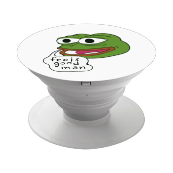 Pepe the frog, Phone Holders Stand  White Hand-held Mobile Phone Holder