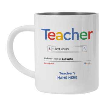 Searching for Best Teacher..., Mug Stainless steel double wall 300ml