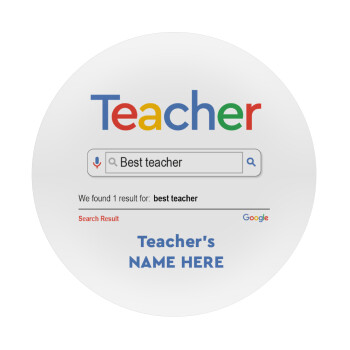 Searching for Best Teacher..., Mousepad Round 20cm