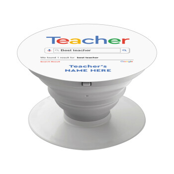 Searching for Best Teacher..., Phone Holders Stand  Λευκό Βάση Στήριξης Κινητού στο Χέρι