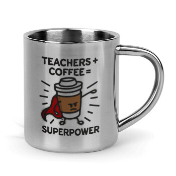 Teacher Coffee Super Power, Mug Stainless steel double wall 300ml
