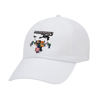 Minecraft Alex, Adult Baseball Cap White 5-panel (POLYESTER, ADULT, UNISEX, ONE SIZE)