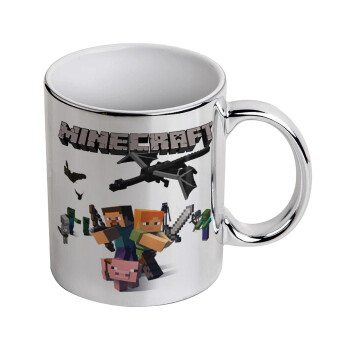 Minecraft Alex, Mug ceramic, silver mirror, 330ml