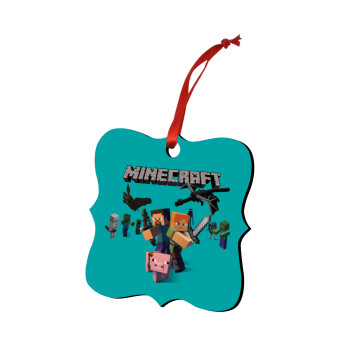 Minecraft Alex, Christmas ornament polygon wooden 7.5cm