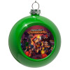 Green Christmas tree ornament bauble 8cm