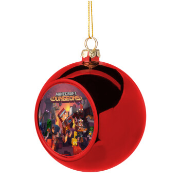 Minecraft Dungeons, Christmas tree ball Red 8cm