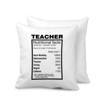 teacher nutritional facts, Sofa cushion 40x40cm includes filling