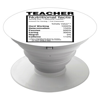 teacher nutritional facts, Phone Holders Stand  White Hand-held Mobile Phone Holder