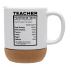 Ceramic coffee mug Cork (MAT), 330ml (1pcs)