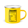 Yellow Enamel Metallic Cup 360ml