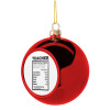 Christmas tree ball Red 8cm