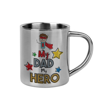 My Dad, my Hero!!!, Mug Stainless steel double wall 300ml