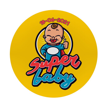 Super baby., Mousepad Round 20cm