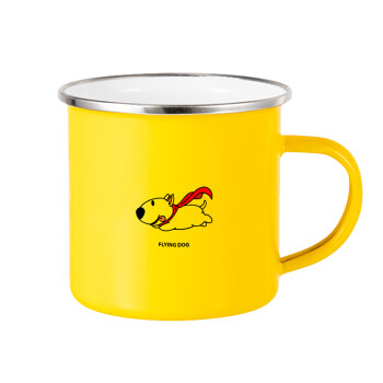 Flying DOG, Yellow Enamel Metallic Cup 360ml