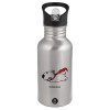 Metallic Silver with straw (500ml)