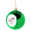 Green Christmas tree ornament ball 8cm