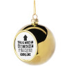 Golden Christmas tree ball ornament 8cm