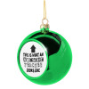 Green Christmas tree ornament ball 8cm