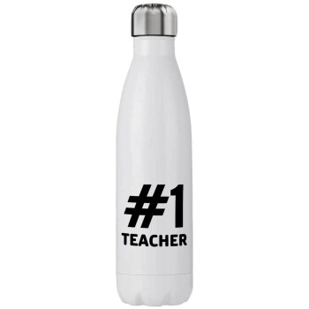 #1 teacher, Stainless steel, double-walled, 750ml