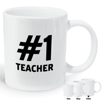#1 teacher, Κούπα Giga, κεραμική, 590ml