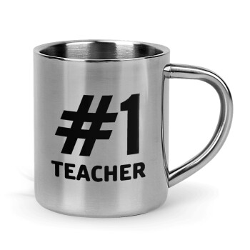 #1 teacher, Mug Stainless steel double wall 300ml