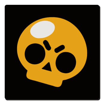 Brawl Stars Skull, Τετράγωνο μαγνητάκι ξύλινο 6x6cm