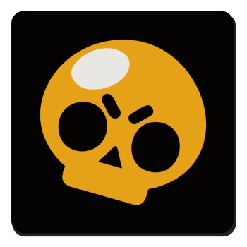 Brawl Stars Skull, Τετράγωνο μαγνητάκι ξύλινο 9x9cm