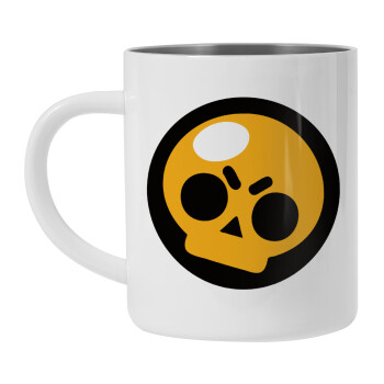 Brawl Stars Skull, Mug Stainless steel double wall 450ml