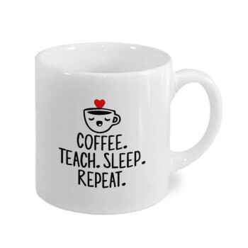 Coffee Teach Sleep Repeat, Κουπάκι κεραμικό, για espresso 150ml