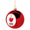 Christmas tree ball Red 8cm