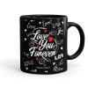 Mug black, ceramic, 330ml