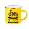 Yellow Enamel Metallic Cup 360ml