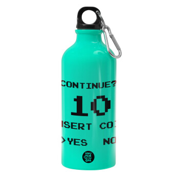 Continue? YES - NO, Water bottle 600ml