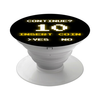 Continue? YES - NO, Phone Holders Stand  White Hand-held Mobile Phone Holder