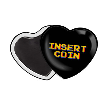 Insert coin!!!, Μαγνητάκι καρδιά (57x52mm)