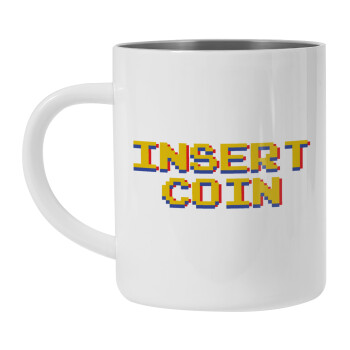 Insert coin!!!, Mug Stainless steel double wall 450ml