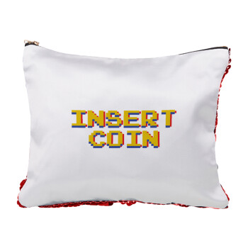 Insert coin!!!, Red sequin cosmetic bag