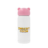 Pink stainless steel thermal flask, 320ml