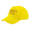 Child's Baseball Cap, 100% Cotton Twill, Yellow (COTTON, CHILD, UNISEX, ONE SIZE)