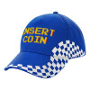 Adult Ultimate BLUE RACING Cap, (100% COTTON DRILL, ADULT, UNISEX, ONE SIZE)