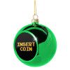 Green Christmas tree ornament ball 8cm